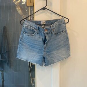 J. Crew Light Blue High-Rise Denim Cutoff Shorts